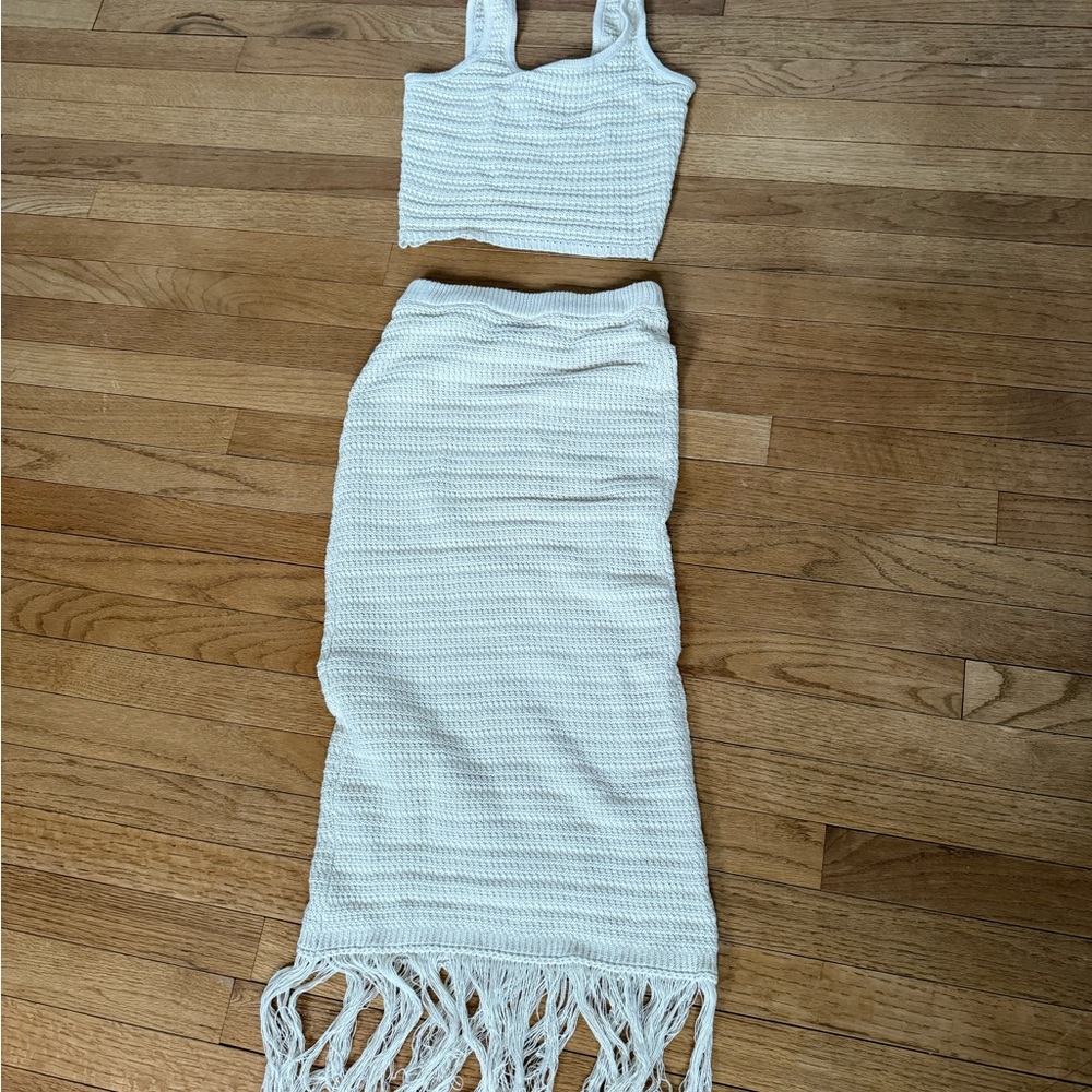 Freshman Cream Knit Sweater